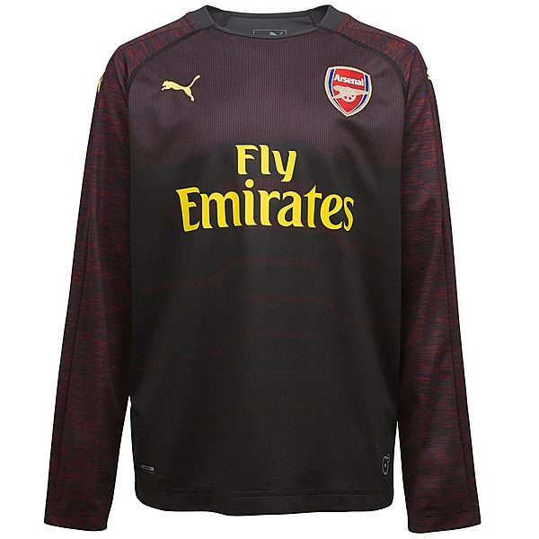 Camiseta Arsenal Replica Primera Ropa ML Portero 2018/19 Negro